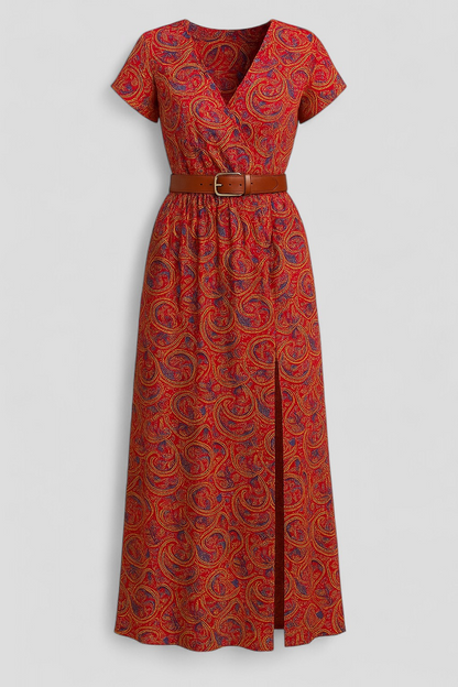 Nelle | Damen Elegantes Sommerkleid Maxi Kleid