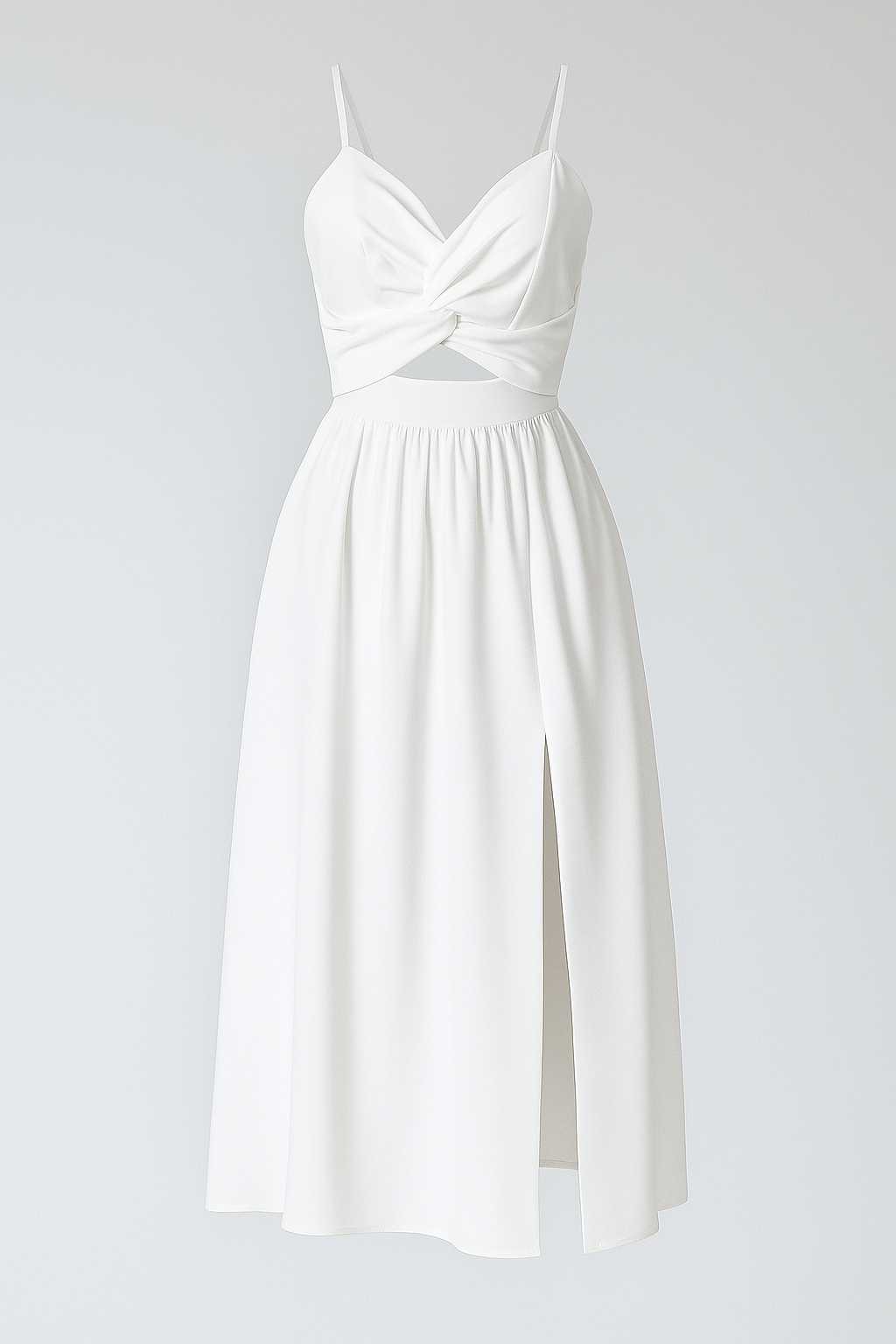 Jessie | Damen Midi-Kleid mit Spaghetti-Trägern