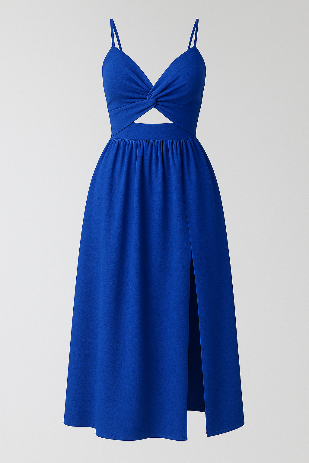 Jessie | Damen Midi-Kleid mit Spaghetti-Trägern