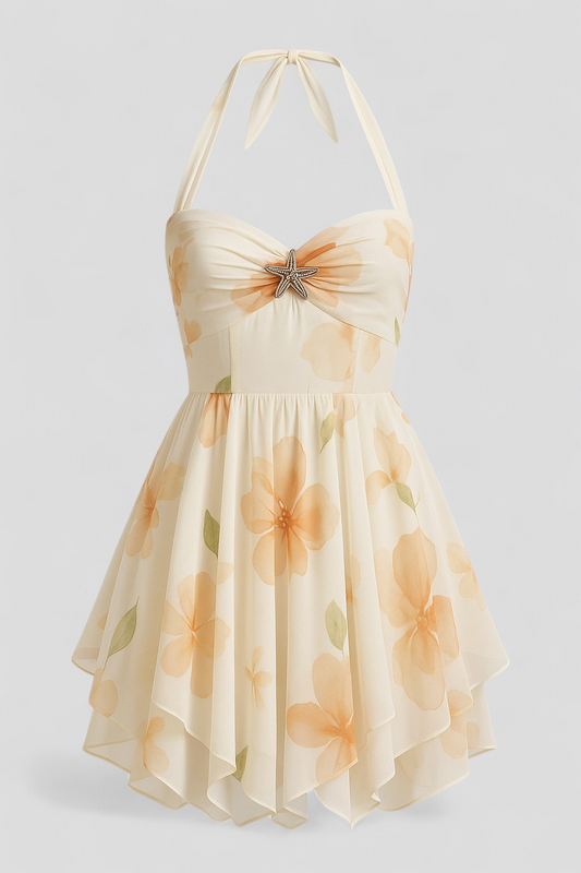 Ciana | Damen Floral Mini Kleid