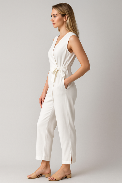 Leona | Damen Jumpsuit Elegant Ohne Ärmel