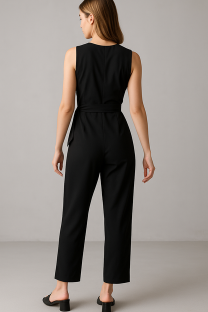 Leona | Damen Jumpsuit Elegant Ohne Ärmel