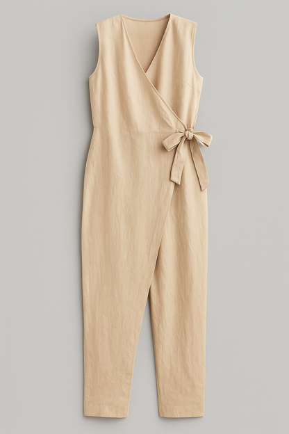 Leona | Damen Jumpsuit Elegant Ohne Ärmel