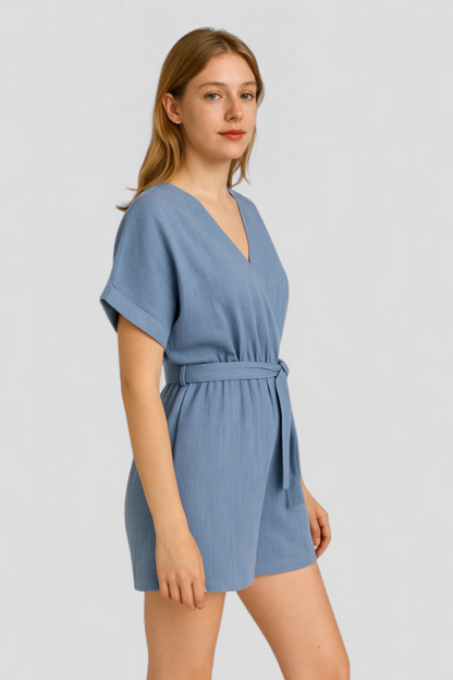 Martina | Damen Jumpsuit Elegant Sommer Leinen