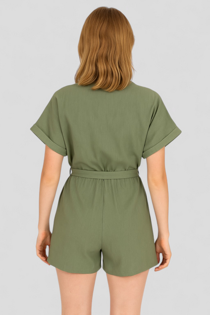 Martina | Damen Jumpsuit Elegant Sommer Leinen