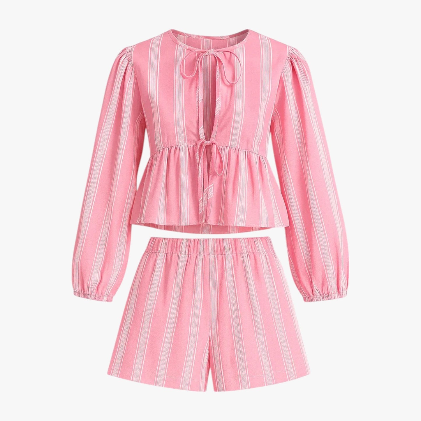 Renata | Damen Komplettes Sommer Outfit mit Streifen