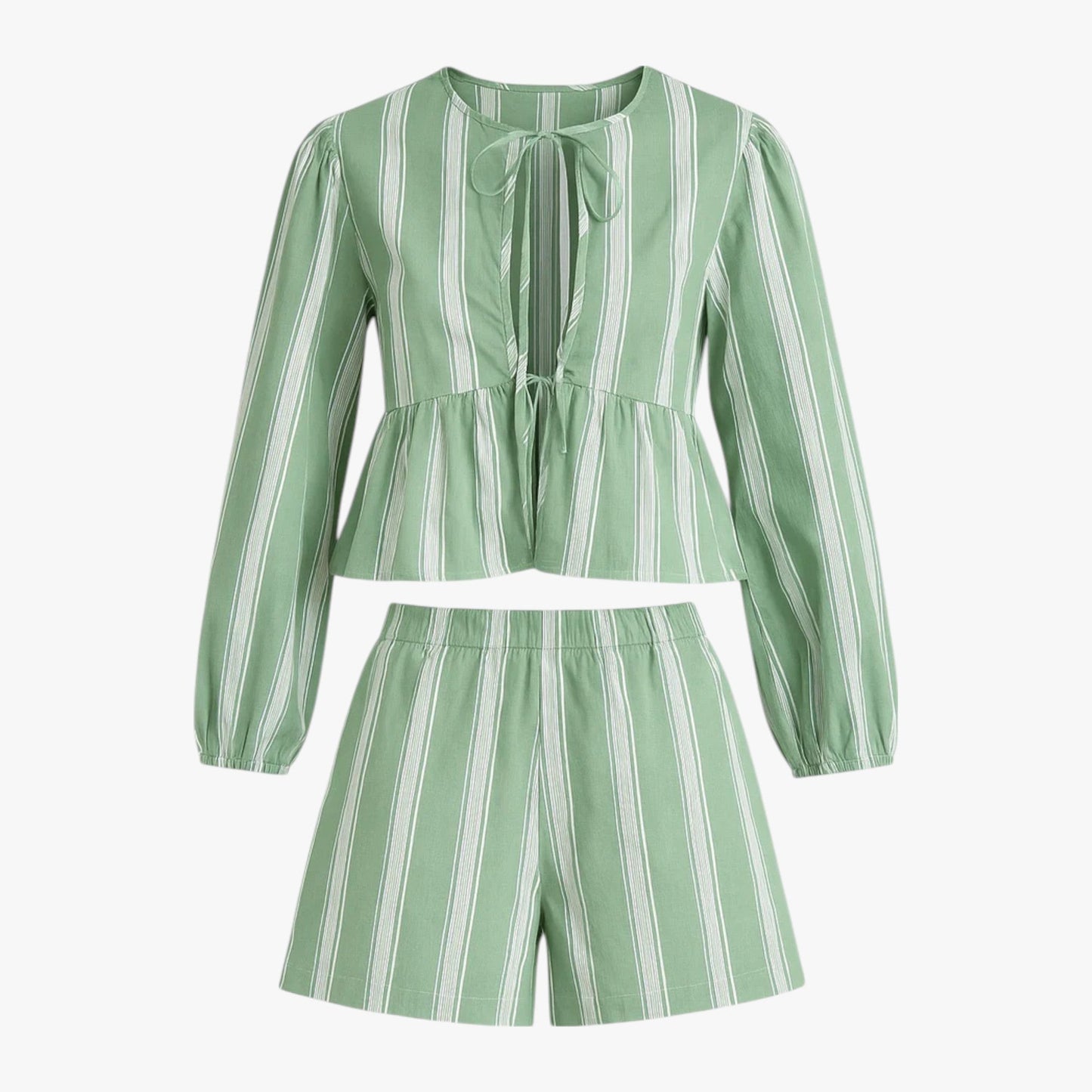 Renata | Damen Komplettes Sommer Outfit mit Streifen