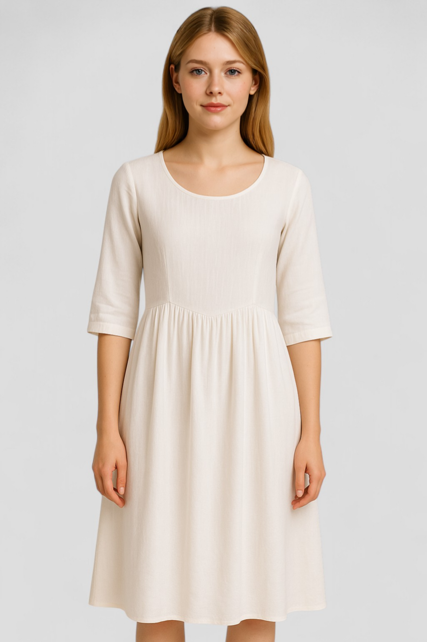 Rita | Damen Lässiges Leinenkleid für den Sommer