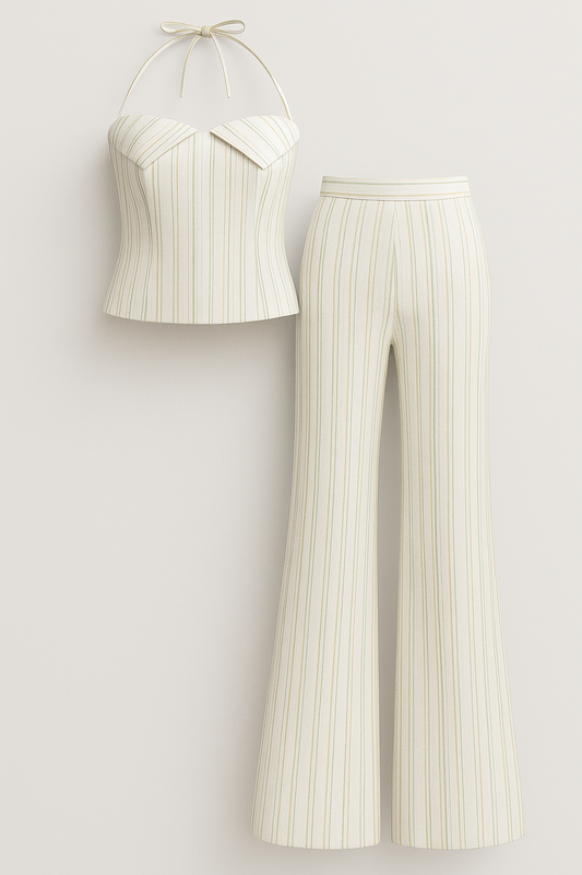 Camilla | Damen Leichter Sommeranzug mit Top und Hose
