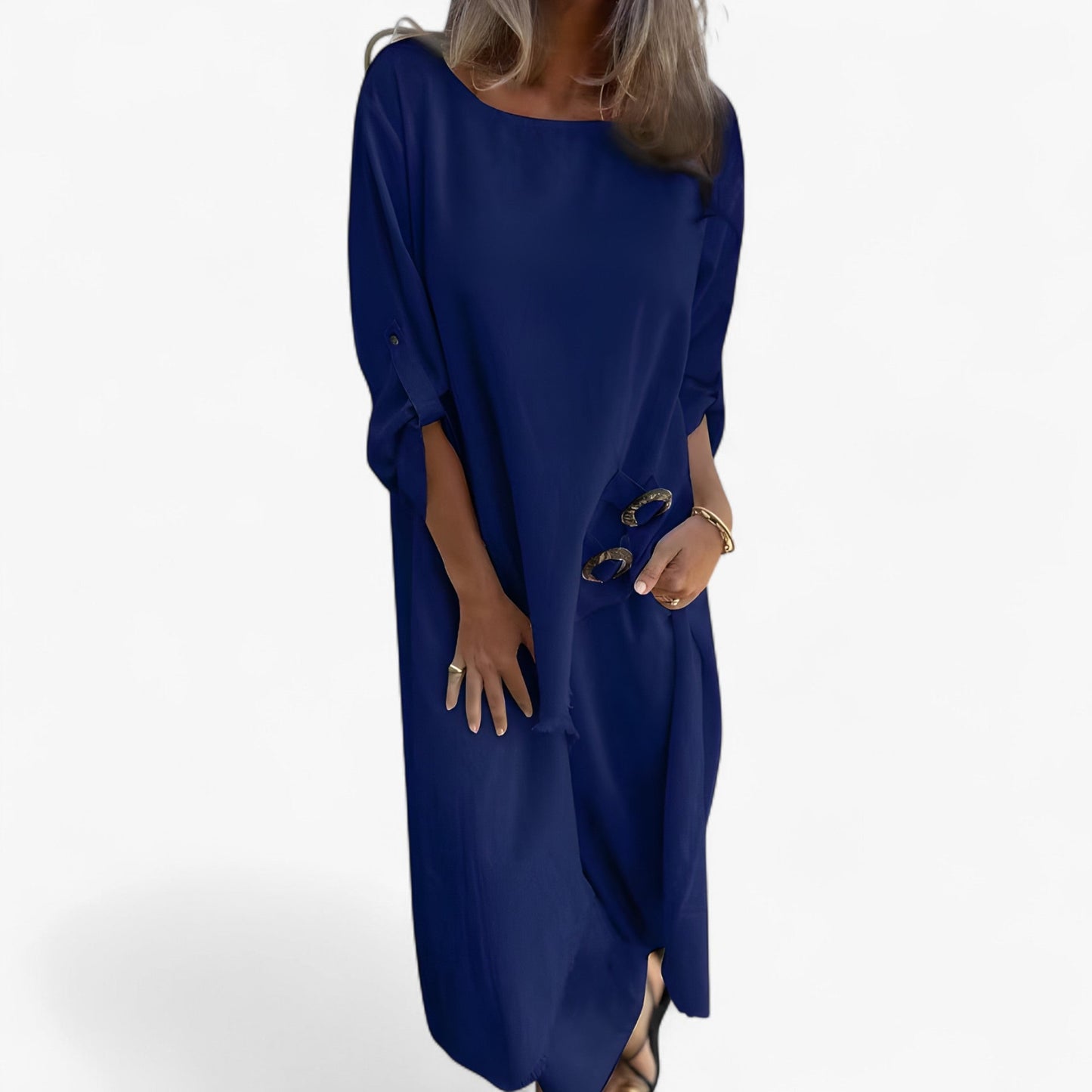 Mia | Damen Leinen Set Kleid und Hose für Alltag und Freizeit