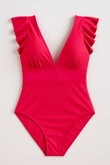 Melody | Damen Sexy Badeanzug mit Netzdetails