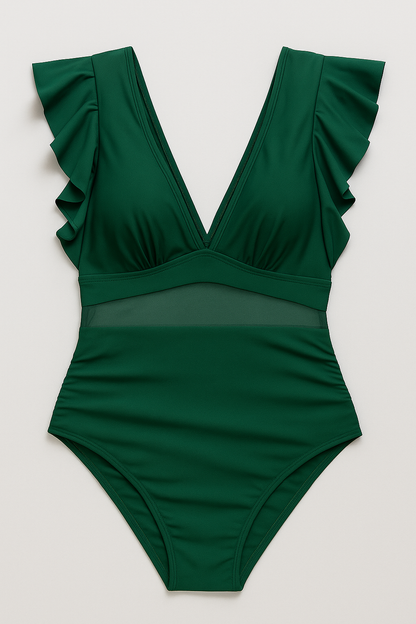 Melody | Damen Sexy Badeanzug mit Netzdetails