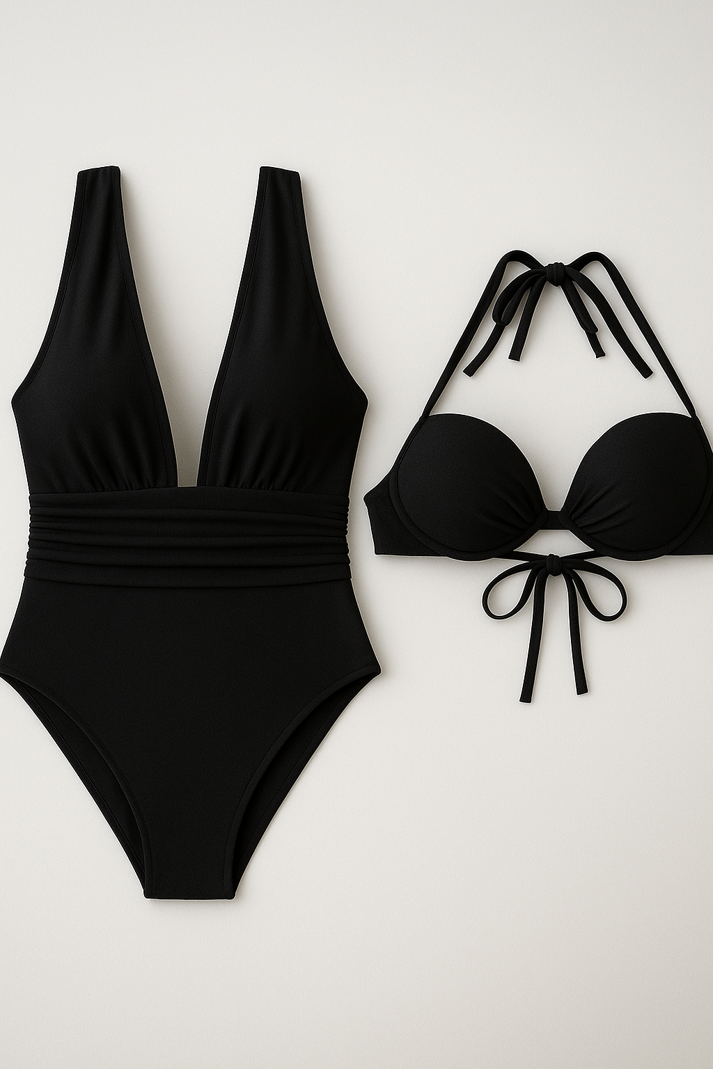 Camille | 2 in 1 Damen V-Ausschnitt Badeanzug