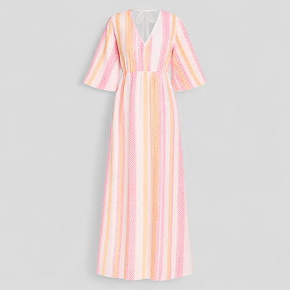 Aleiah | Damen V-Ausschnitt Sommerkleid in Farben