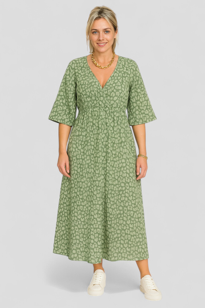 Aleiah | Damen V-Ausschnitt Sommerkleid in Farben