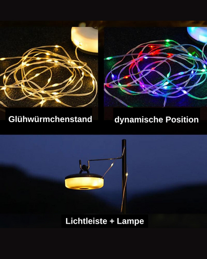 Atmospheric Light Roller™ | Nie wieder ohne Licht: tragbare und wiederaufladbare Außenbeleuchtung