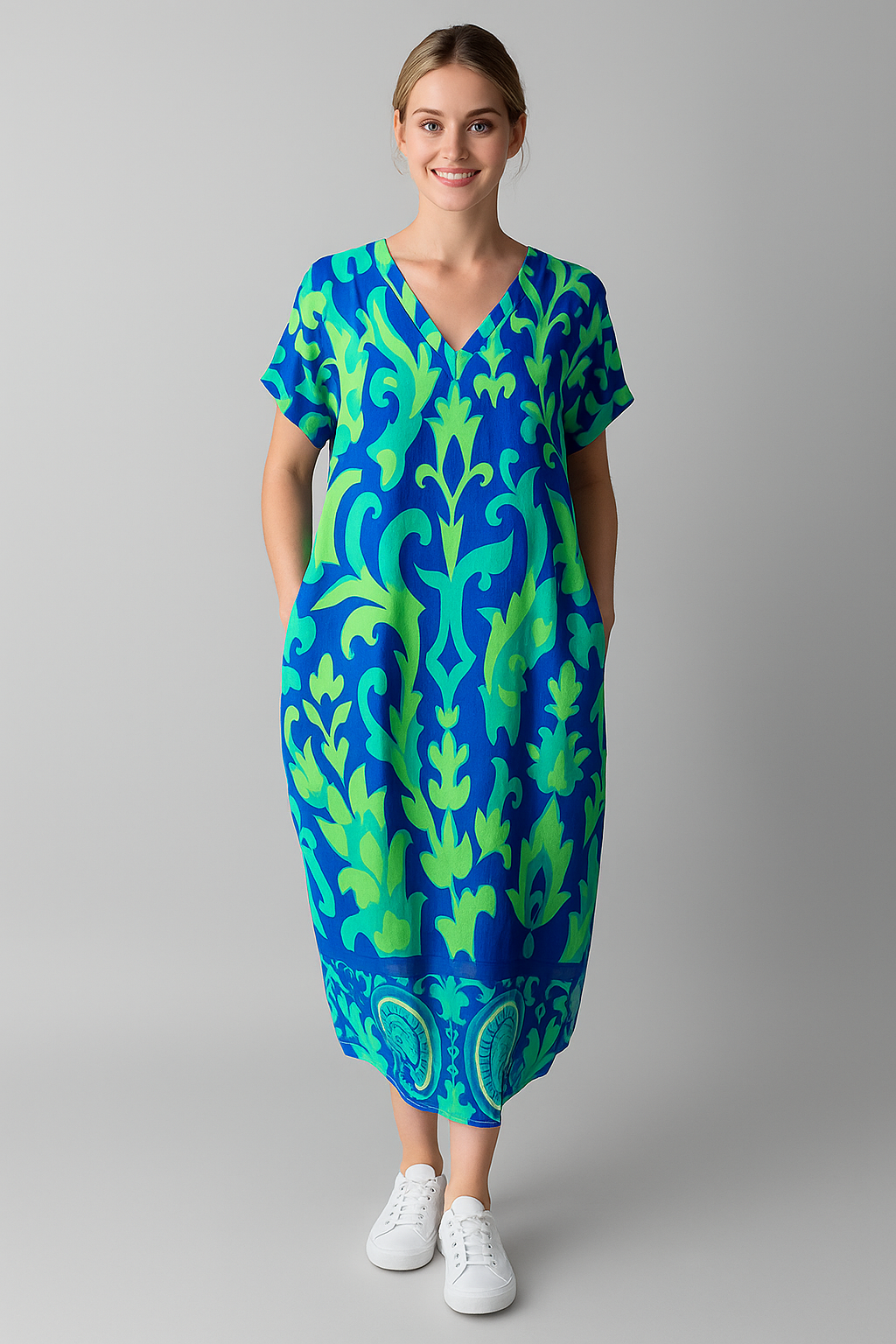 Nova | Elegantes Damenkleid Mit Blumenmuster