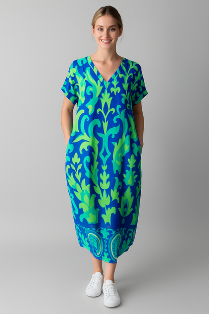 Nova | Elegantes Damenkleid Mit Blumenmuster