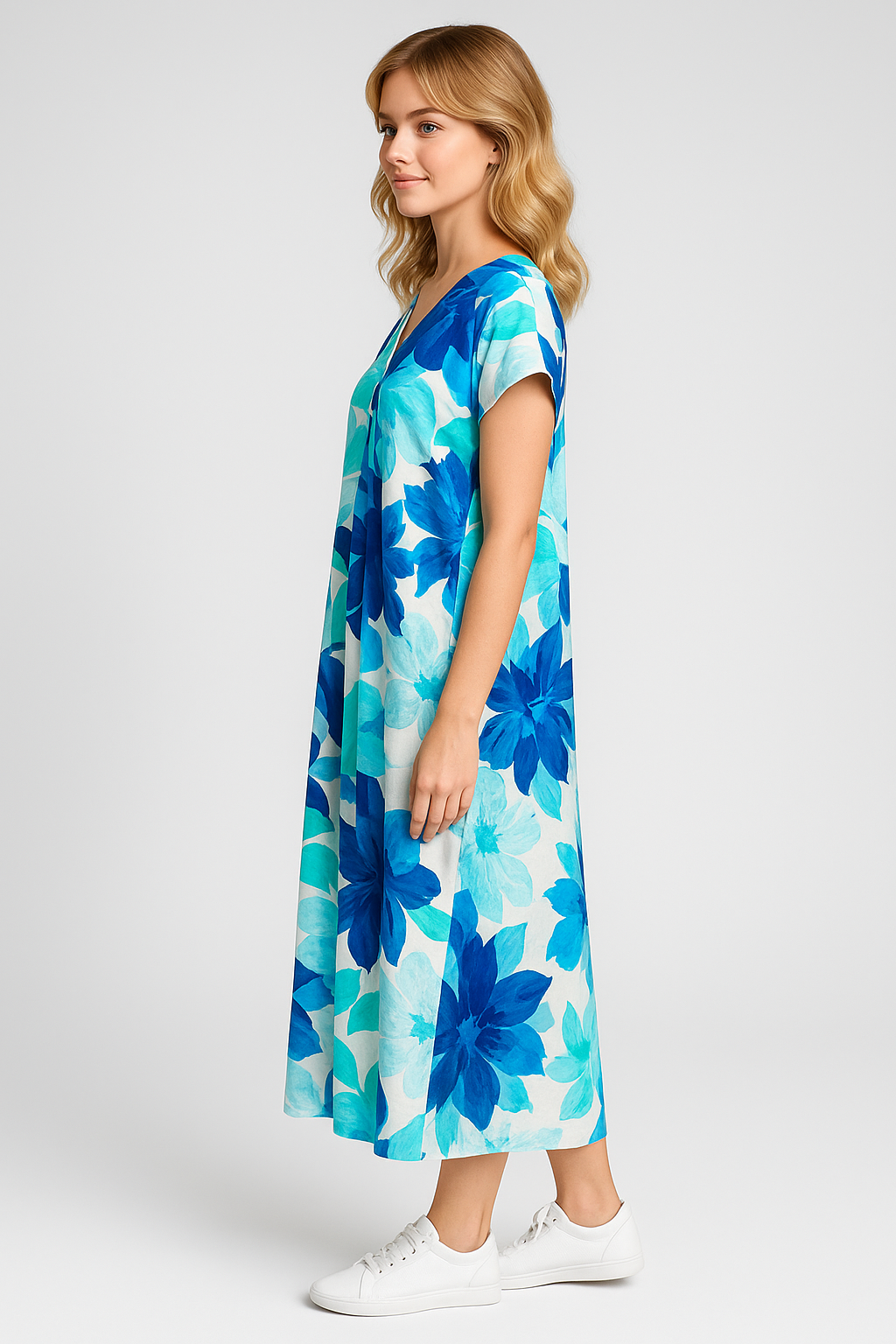 Nova | Elegantes Damenkleid Mit Blumenmuster