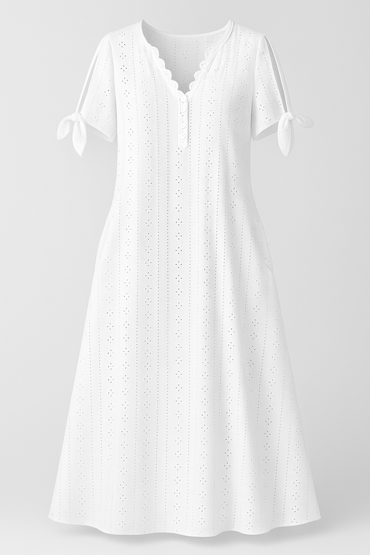 Brisa | Elegantes Damenkleid Mit V-Ausschnitt