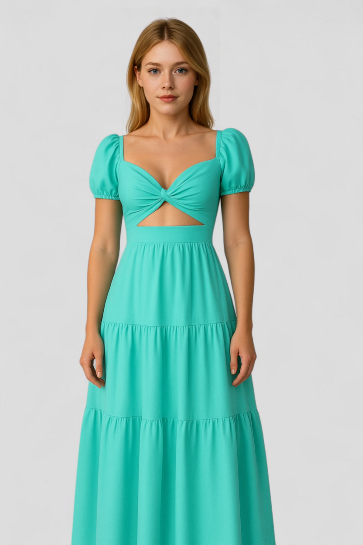 Martina | Elegantes Damenkleid mit Knoten-Design