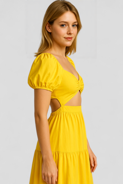 Martina | Elegantes Damenkleid mit Knoten-Design