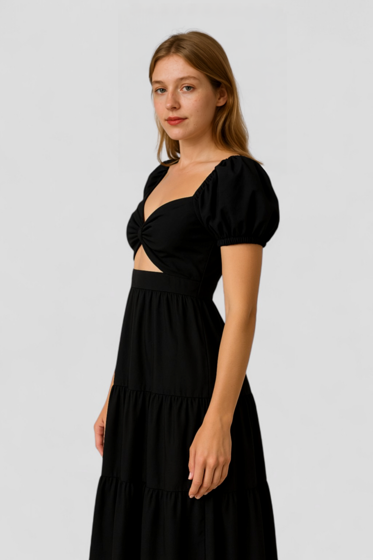 Martina | Elegantes Damenkleid mit Knoten-Design