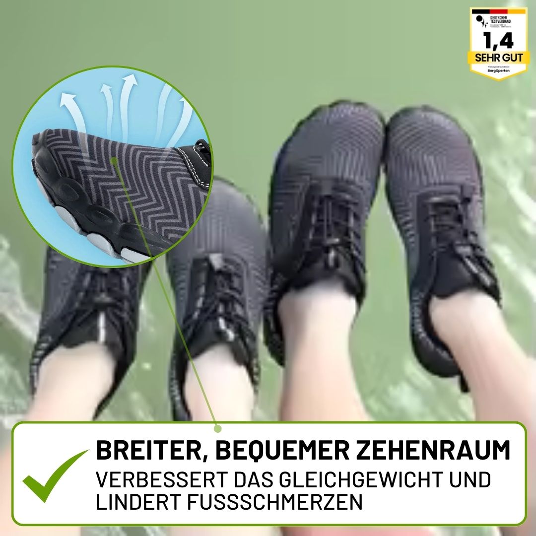 FALKO - ergonomische, schmerzlindernde & wasserabweisende Barfußschuhe für sicheres, gelenkschonendes Gehen für Senioren