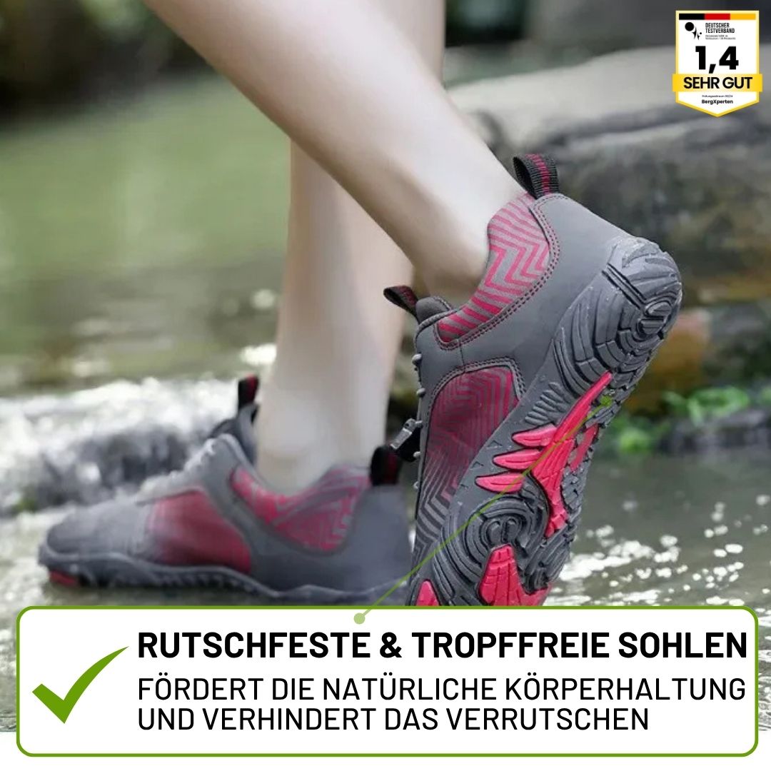 FALKO - ergonomische, schmerzlindernde & wasserabweisende Barfußschuhe für sicheres, gelenkschonendes Gehen für Senioren