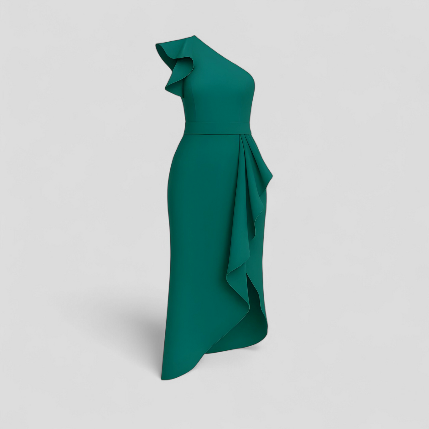 Sole | Asymmetrisches Damenkleid mit Rüschen