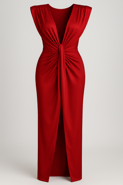 Martha | Damenkleid aus Glänzendem Satin