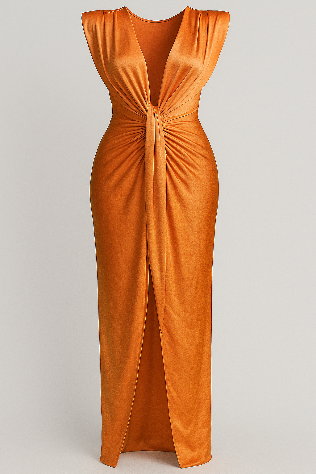 Martha | Damenkleid aus Glänzendem Satin