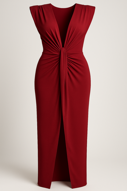 Martha | Damenkleid aus Glänzendem Satin