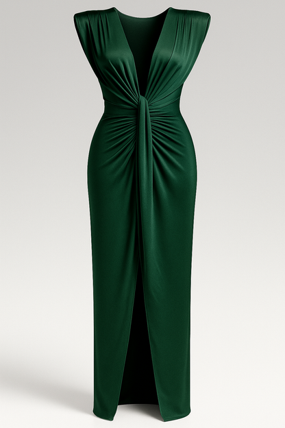 Martha | Damenkleid aus Glänzendem Satin