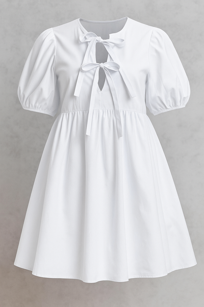 Loretta | Damenkleid mit Puffärmeln