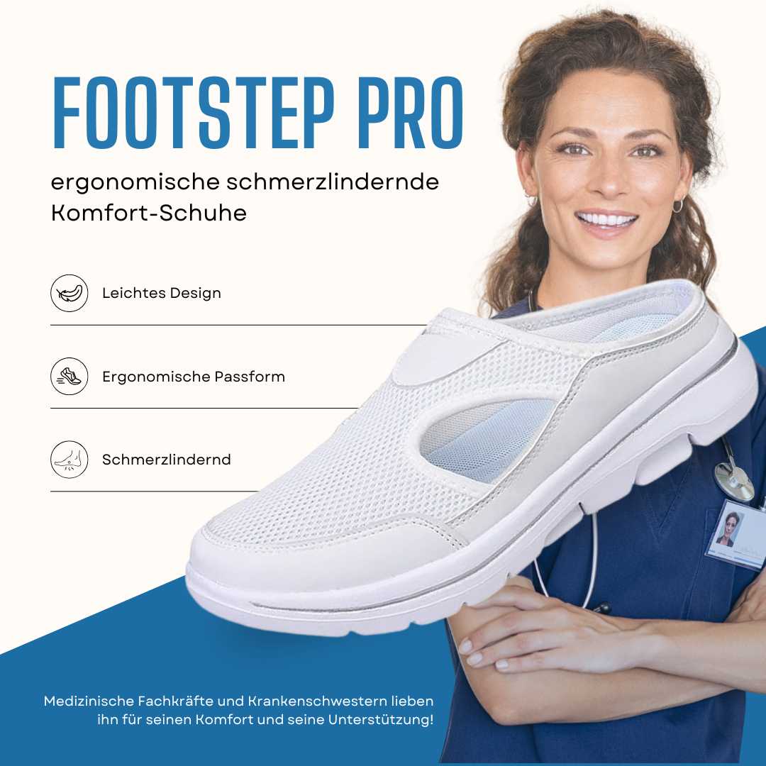 Footstep Pro - ergonomische & rutschfeste Komfortschuhe (2025)