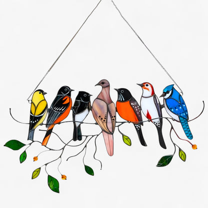 Acryl Vogel Sonnenfänger – Glas-in-Loot Design Fensterdekoration