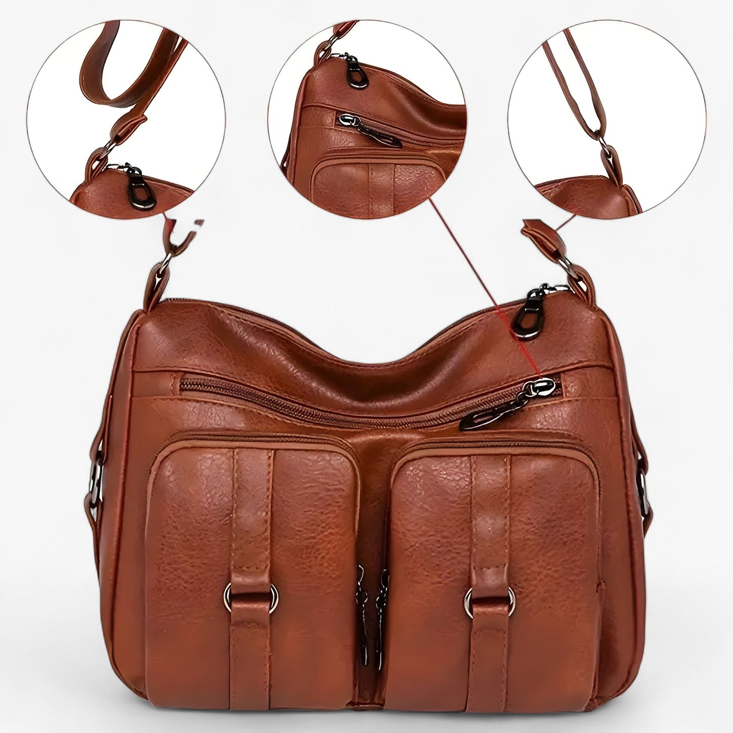 Gwyneth Cargo Tasche | Damenhandtasche mit mehreren Fächern