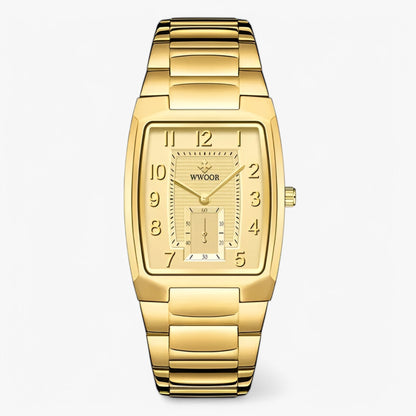 Rashid | Luxuriöse quadratische Edelstahluhr