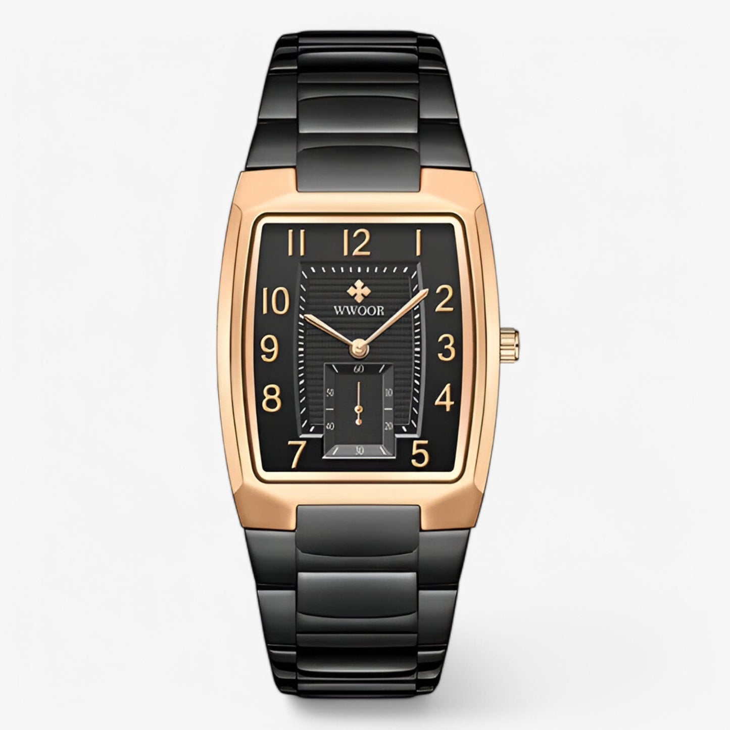 Rashid | Luxuriöse quadratische Edelstahluhr