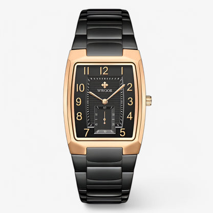 Rashid | Luxuriöse quadratische Edelstahluhr