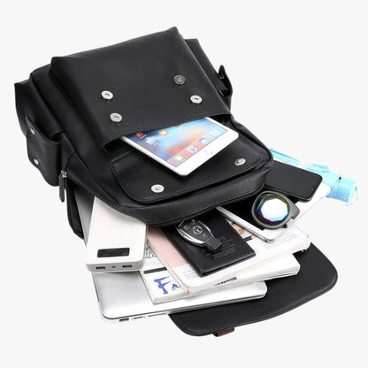 Landon | Wasserdichte PU-Ledertasche für Laptop: Stil und Schutz