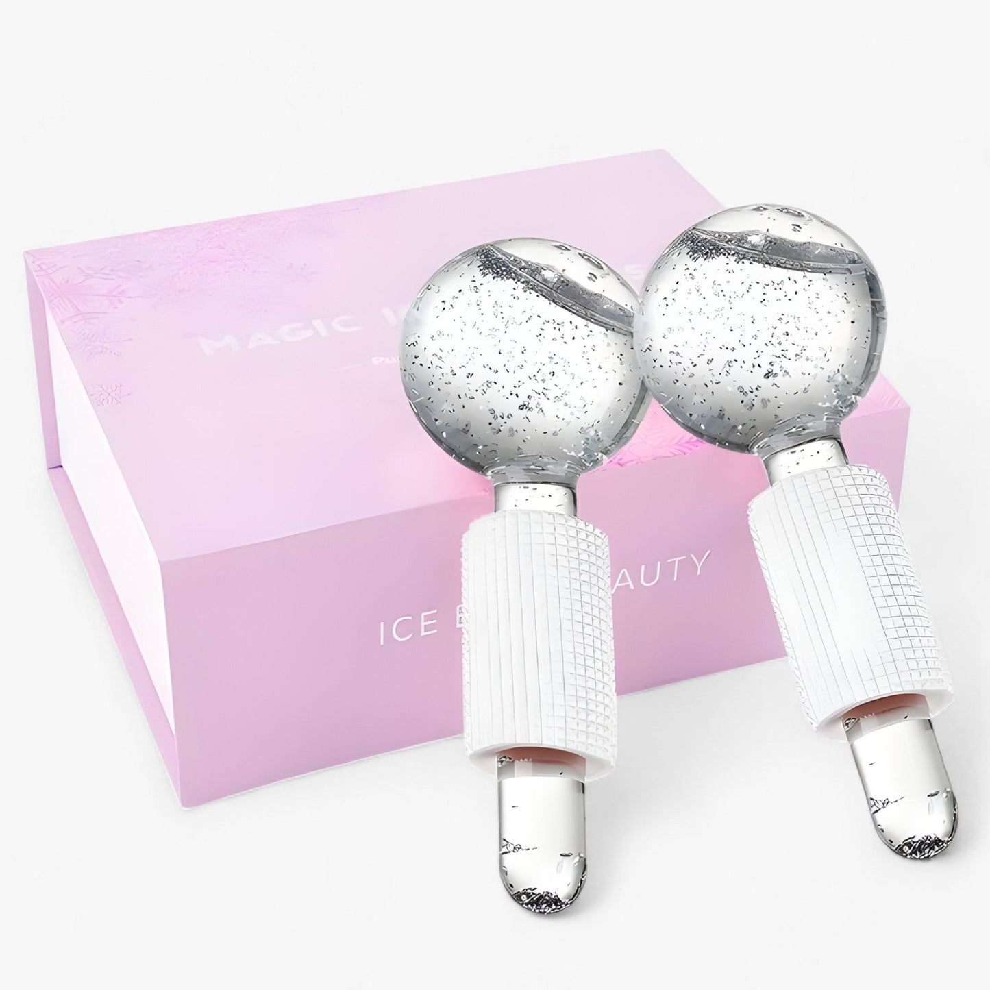 BeautyCool | Kristallkühlkugeln - Energiemassage für Gesicht & Augen, 2 Stück/Box