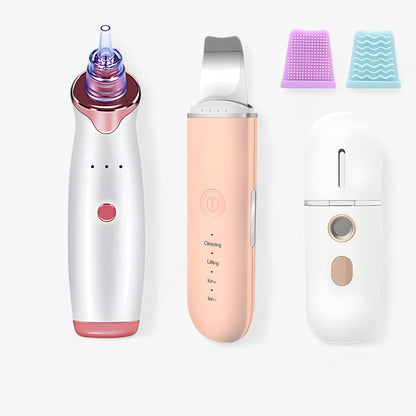 SkinScrub Pro | Ultraschall-Gesichtsspatel - Werkzeug zur Gesichtsstraffung und Entfernung von Mitessern