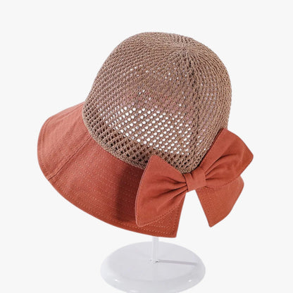 Jesse | Gästeshut aus Häkelmaterial mit faltbarem Schleifen-Details und atmungsaktiv