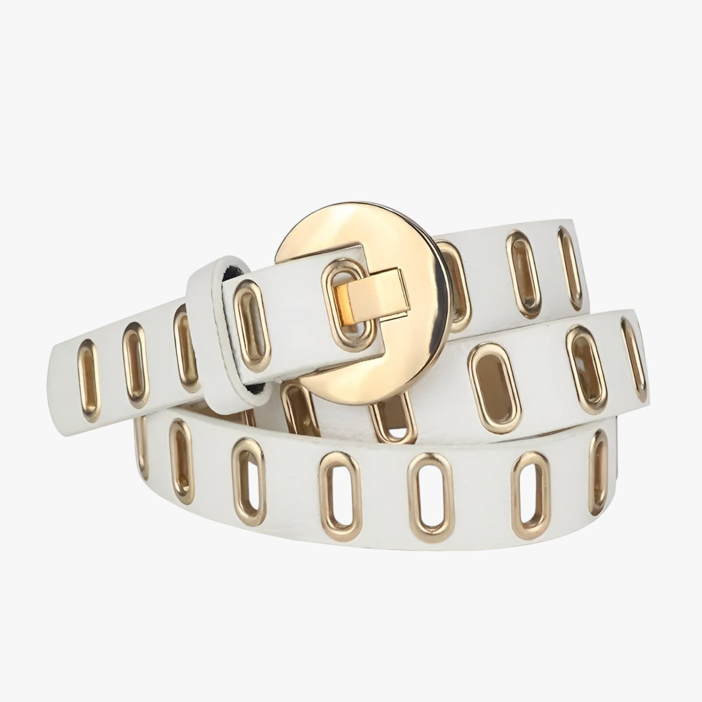 Ellie | Verstellbarer Grunge-Gürtel für Damen im Punk-Stil mit Edelstahl-Schnalle