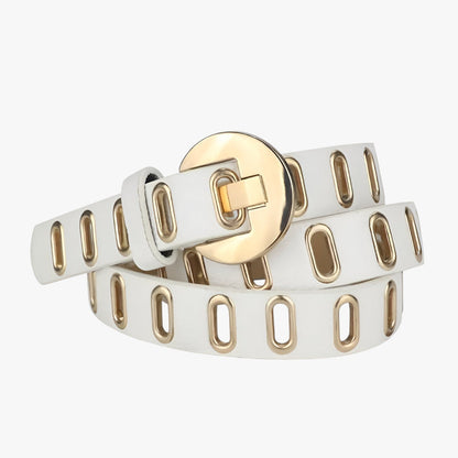 Ellie | Verstellbarer Grunge-Gürtel für Damen im Punk-Stil mit Edelstahl-Schnalle
