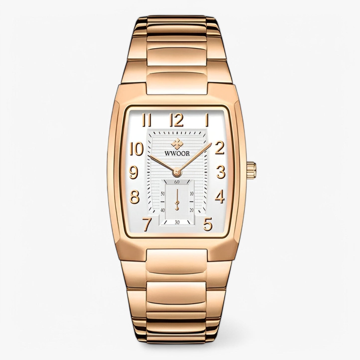 Rashid | Luxuriöse quadratische Edelstahluhr