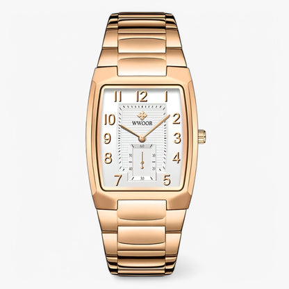 Rashid | Luxuriöse quadratische Edelstahluhr