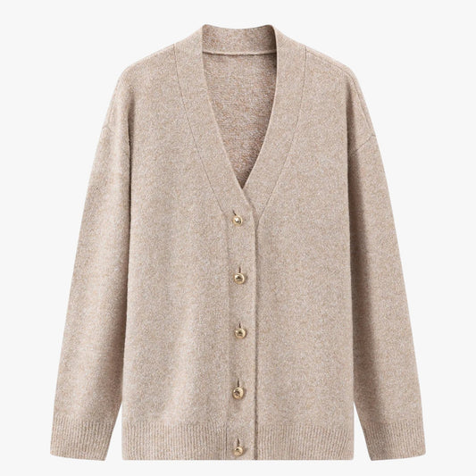 Zoe | Damen Oversized-Chic Cardigan, warm und weich, V-Ausschnitt